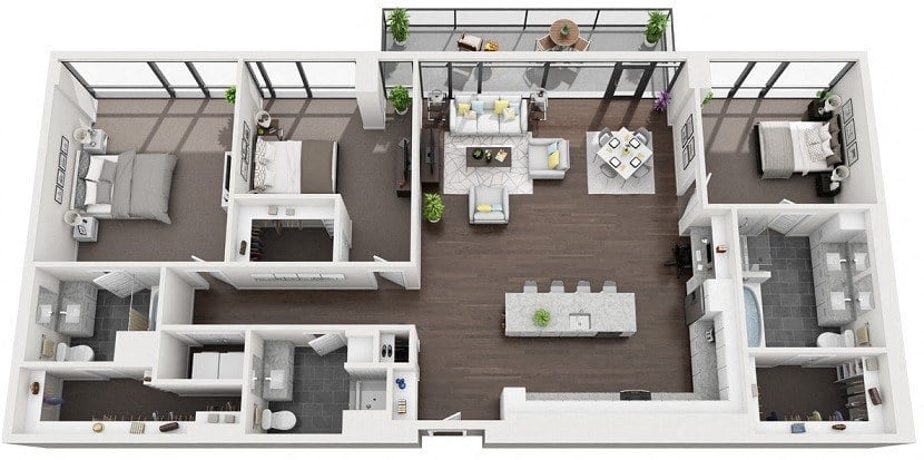 3A – Penthouse Floorplan Image